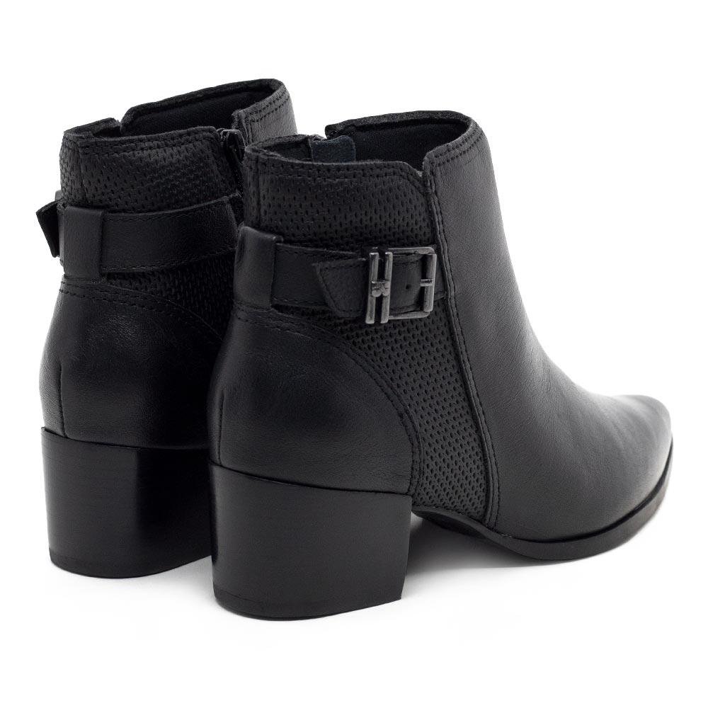 Bota Bottero Cano Curto 349306 Couro Preta Preto 3