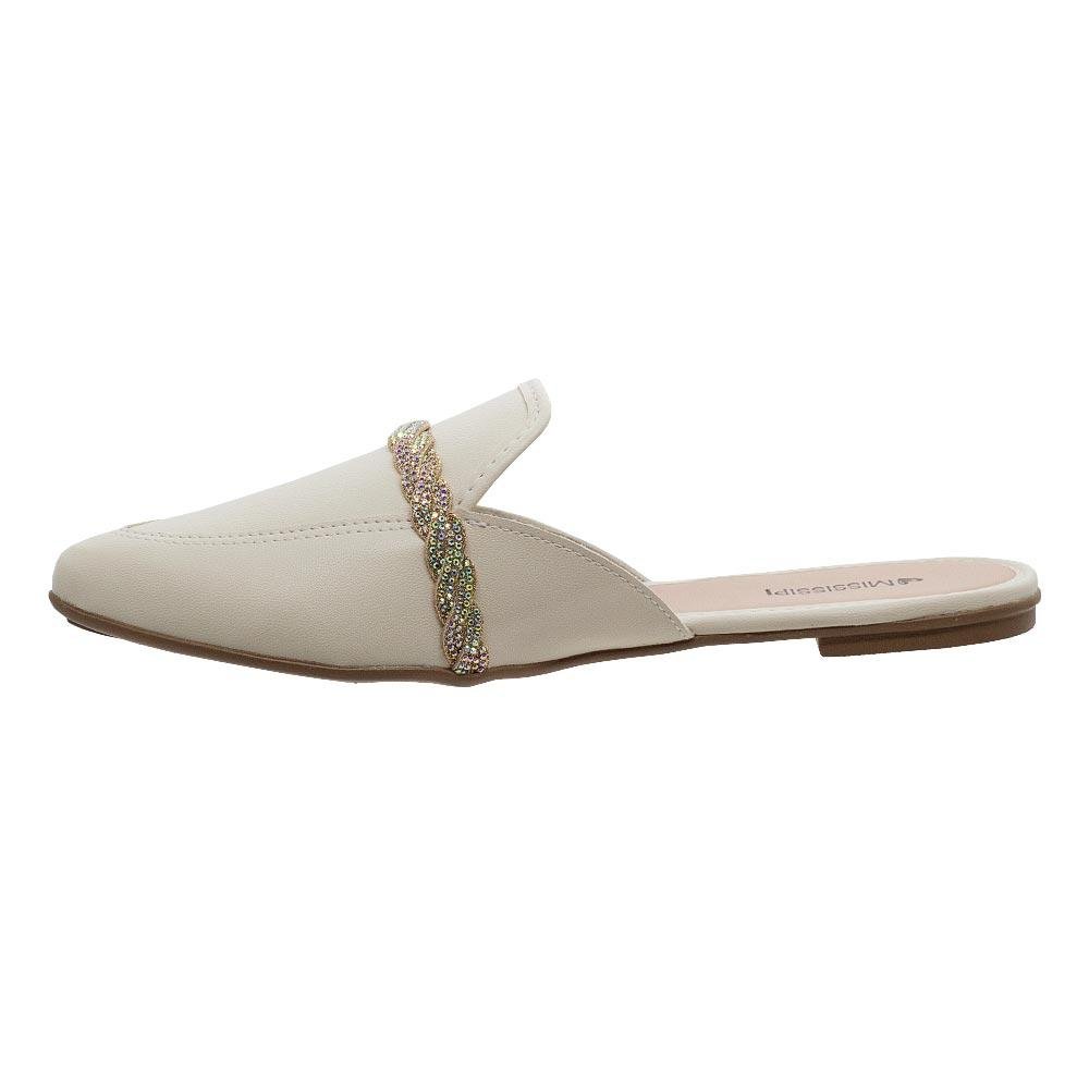 Mule Feminino Mississipi MI761 OffWhite Branco 2
