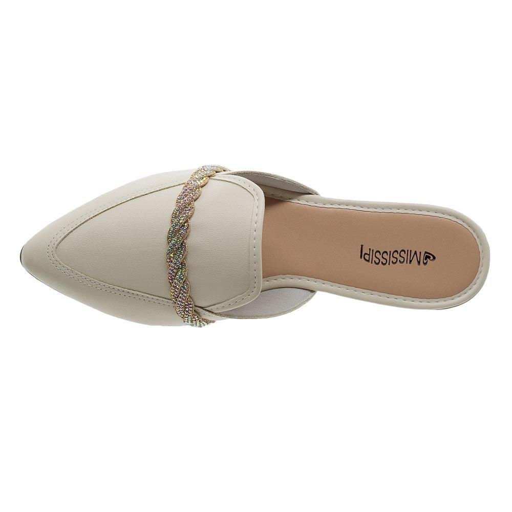 Mule Feminino Mississipi MI761 OffWhite Branco 3