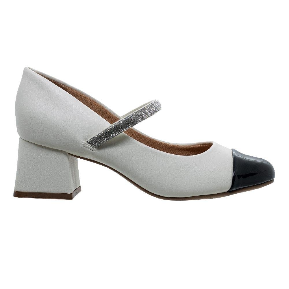 Sapato Mary Jane Feminino Vizzano 1423.103 Branco Branco 1