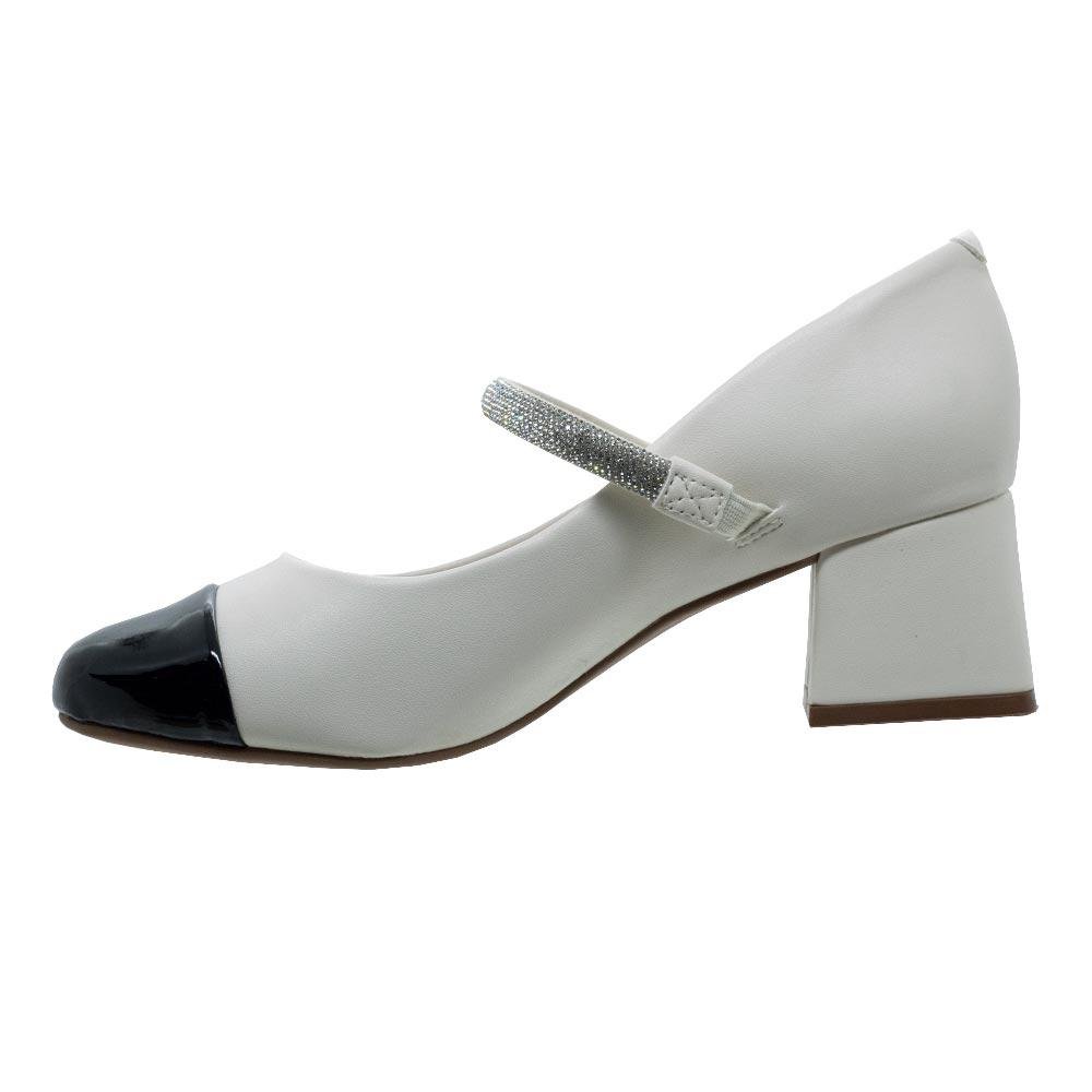 Sapato Mary Jane Feminino Vizzano 1423.103 Branco Branco 2