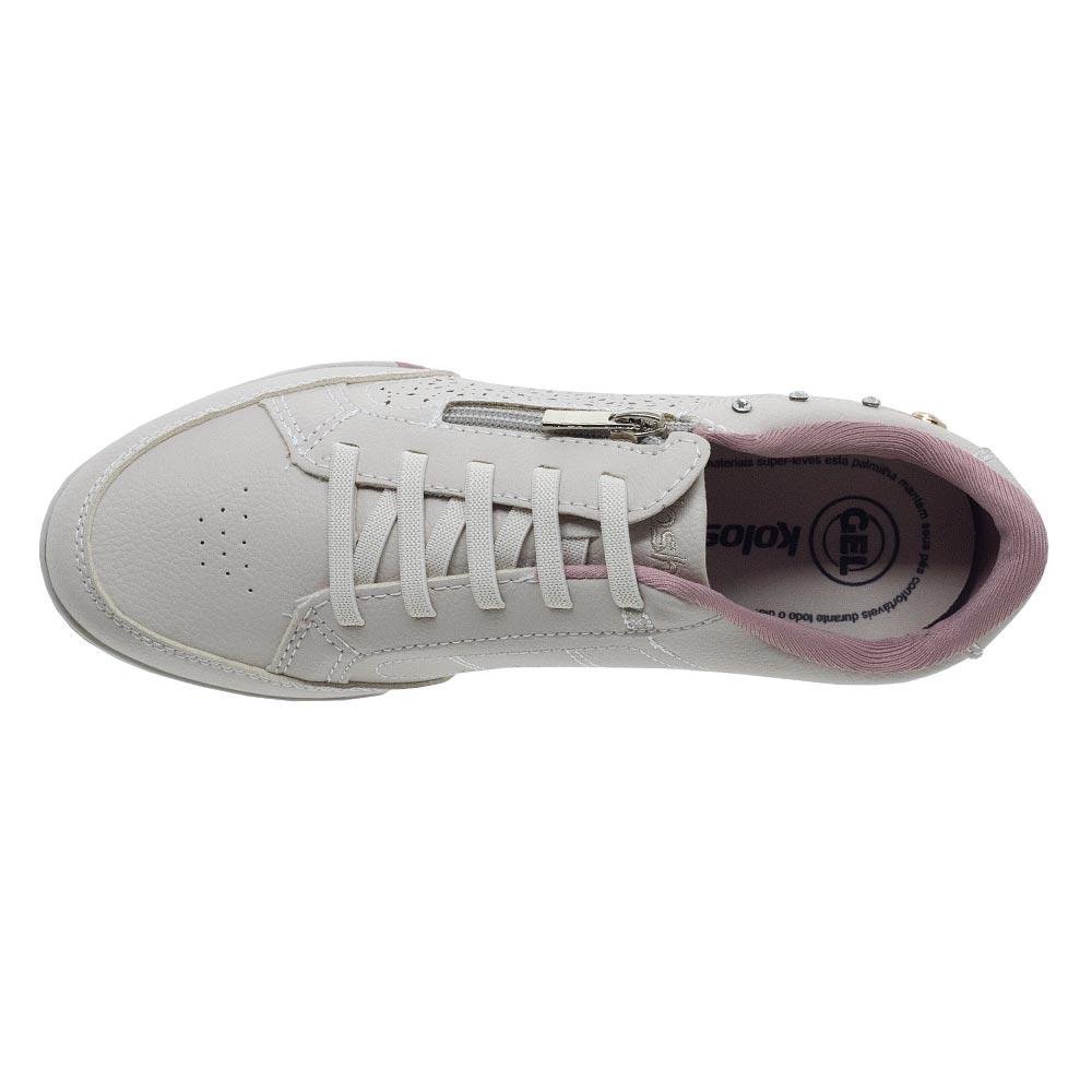 Tênis Casual Kolosh Feminino C1284B Bege Bege 3