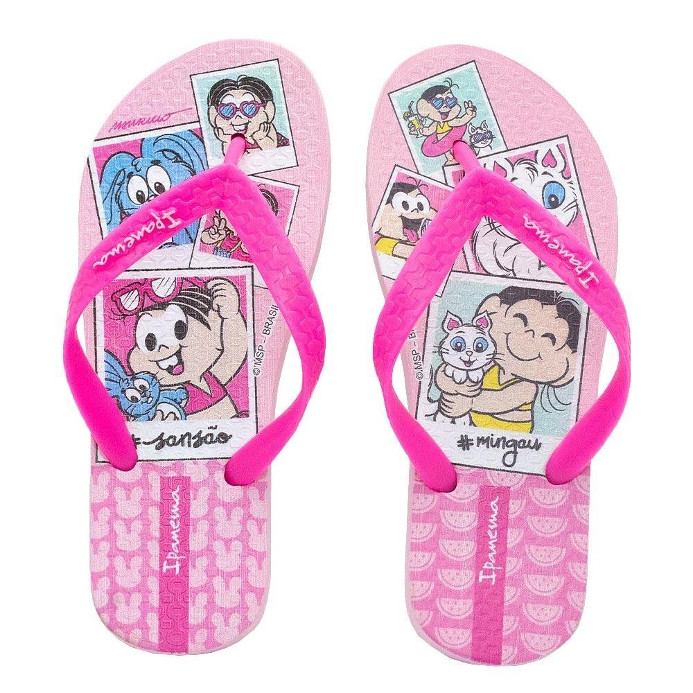 Chinelo Infantil Menina Ipanema Turma da Monica 26790 Rosa Rosa 3