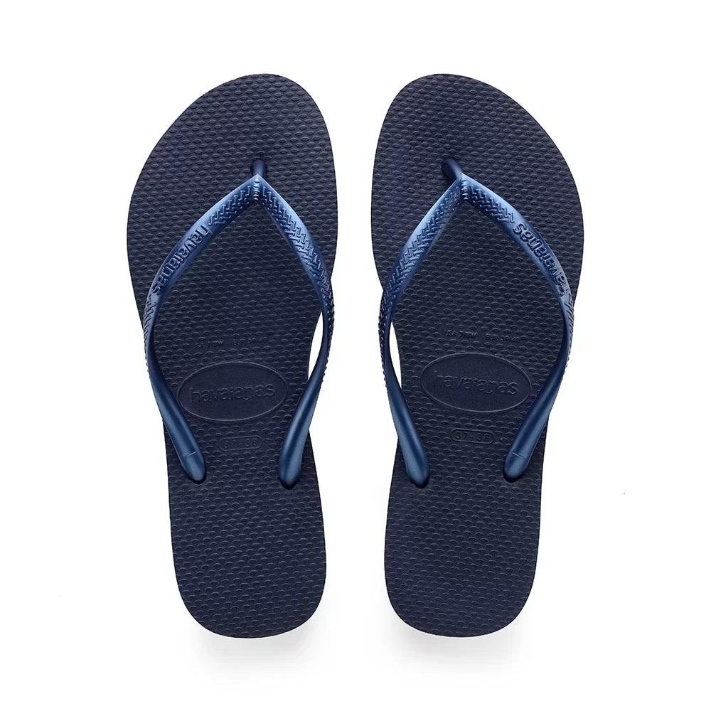 Chinelo Havaianas Slim Básico Feminino Marinho Azul 1
