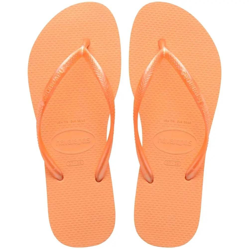 Chinelo Havaianas Slim Basico Feminino Pessego Laranja 1
