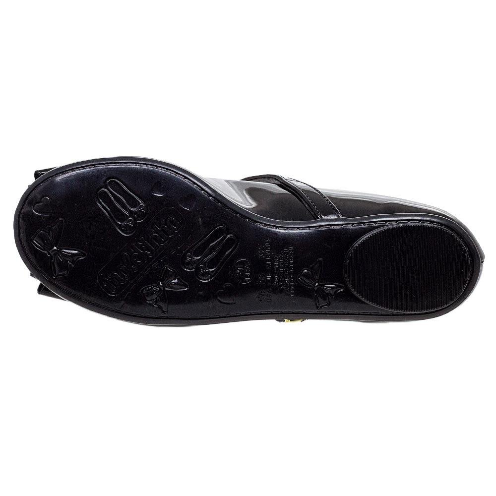 Sapatilha Metalizada Infantil Menina Molekinha 2083.1122 Preta Preto 4