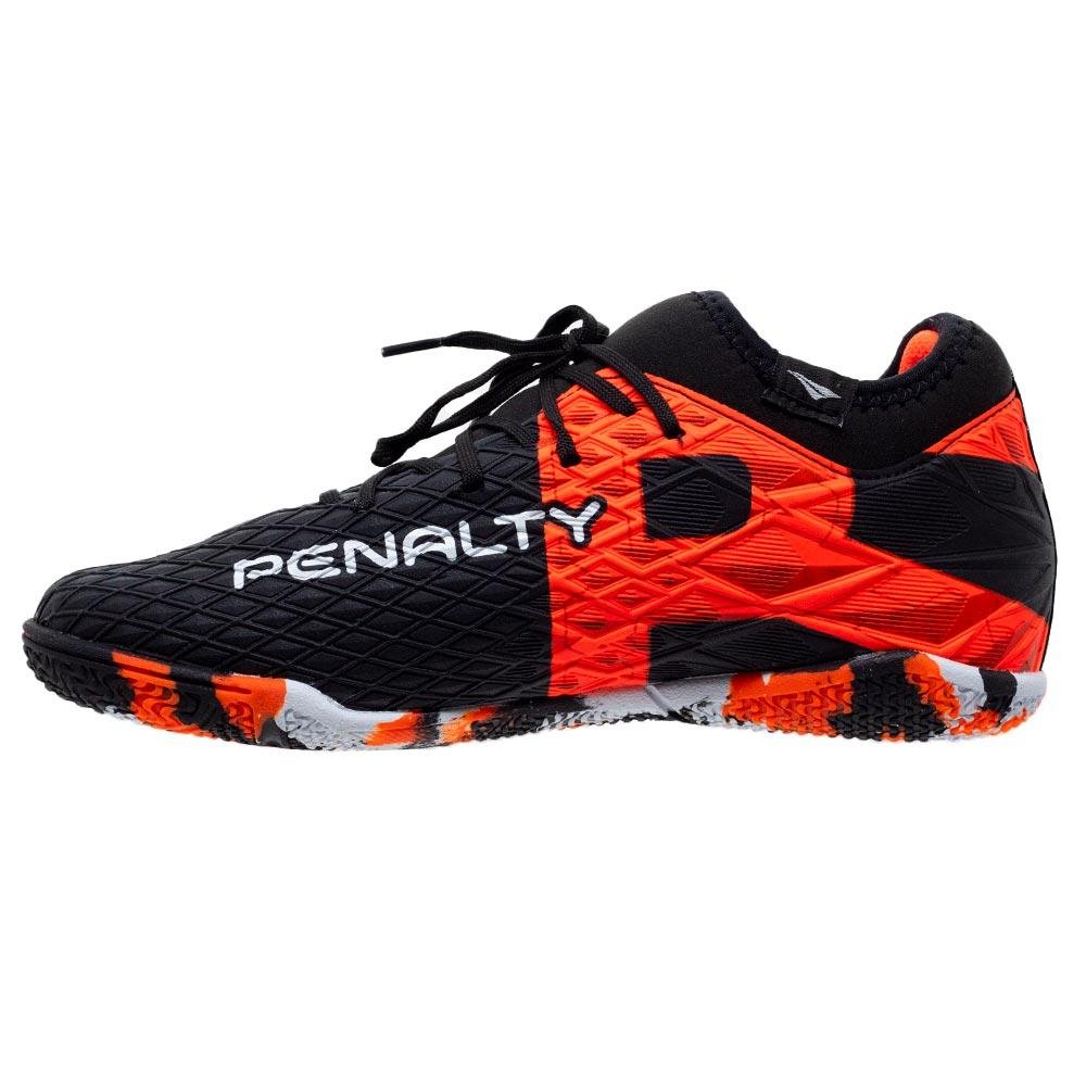 Chuteira Indoor Futsal Infantil Penalty RX Locker Preta Preto 2