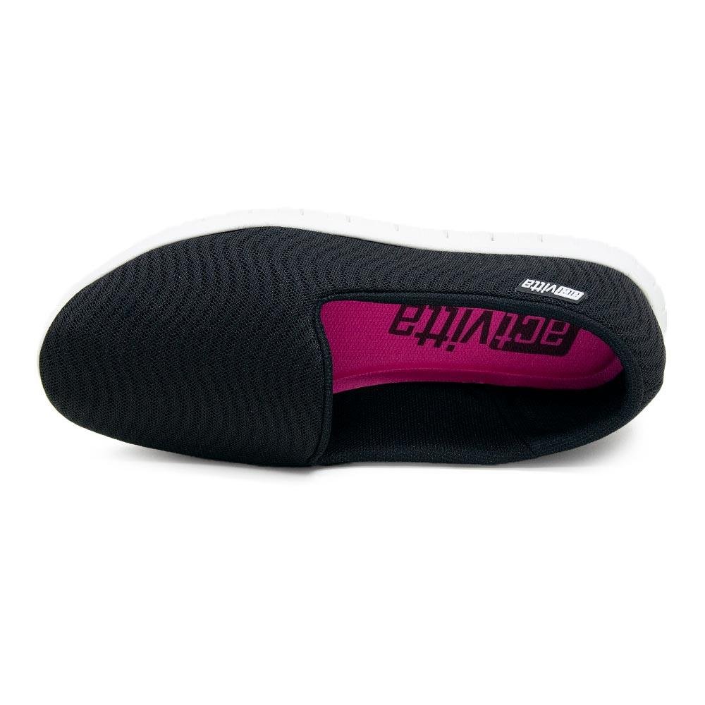 Tênis Casual Slip On Beira Rio Actvitta 4202.500 Preto Preto 3