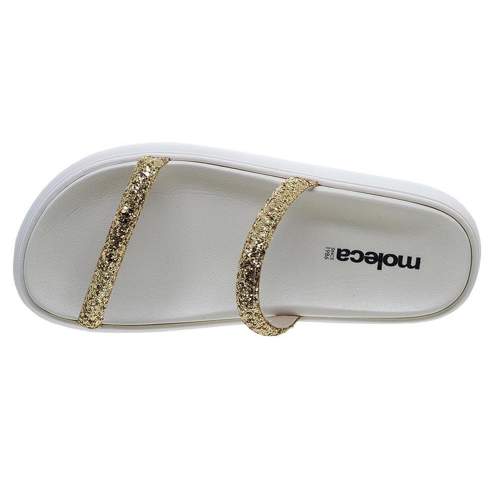 Chinelo Feminino Papete Moleca 5507.100 OffWhite Branco 3