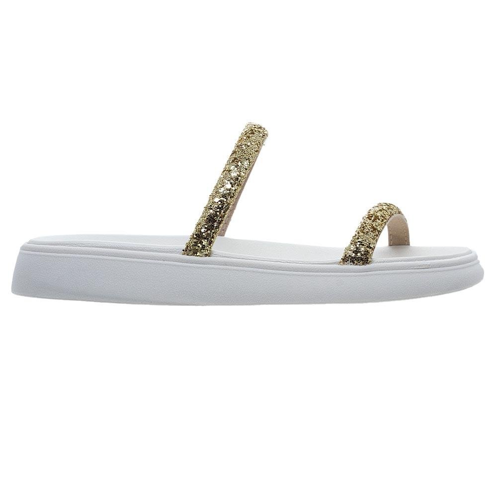 Chinelo Feminino Papete Moleca 5507.100 OffWhite Branco 1