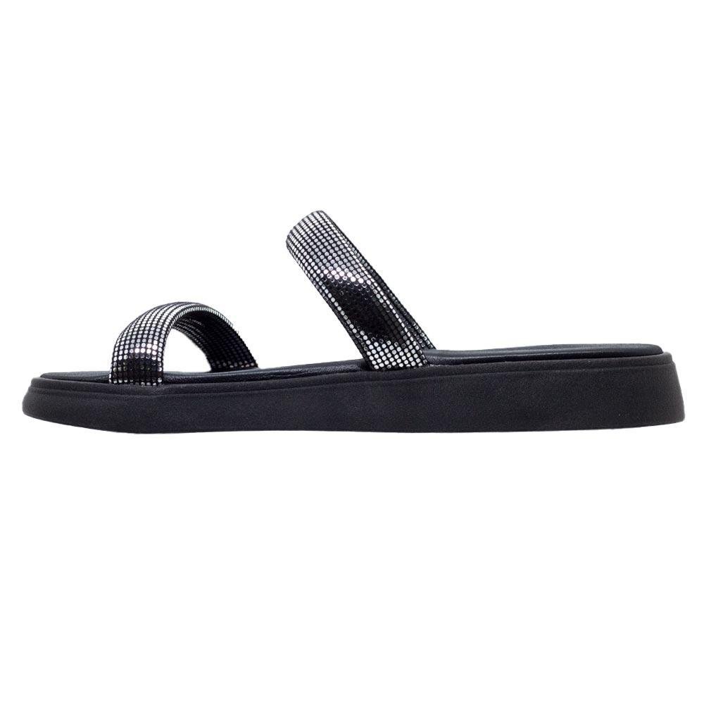 Chinelo Feminino Papete Moleca 5507.101 Preto Preto 2