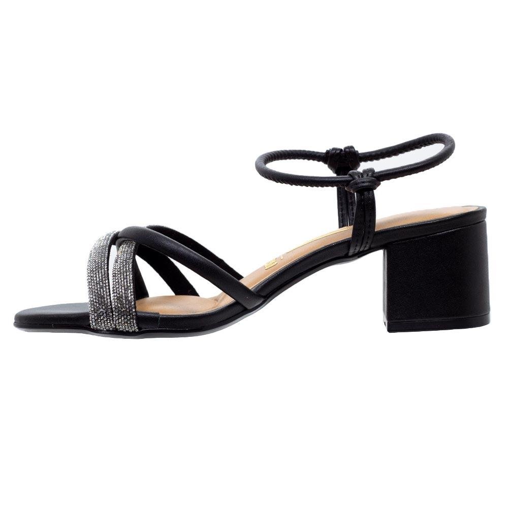Sandália Salto Médio Vizzano 6291.1174 Preta Preto 2