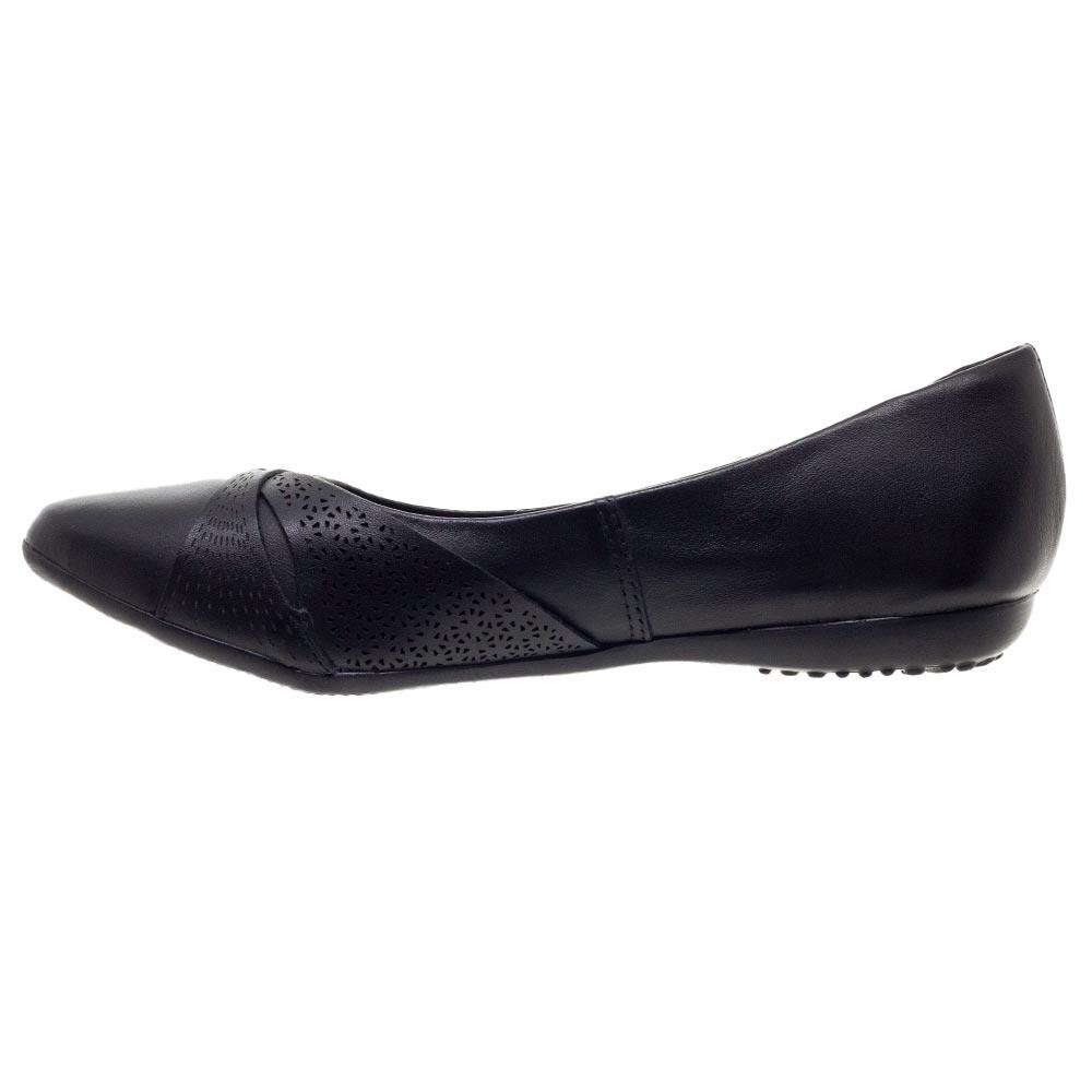Sapatilha Feminina Bico Fino Bottero 353315 Preto Preto 2