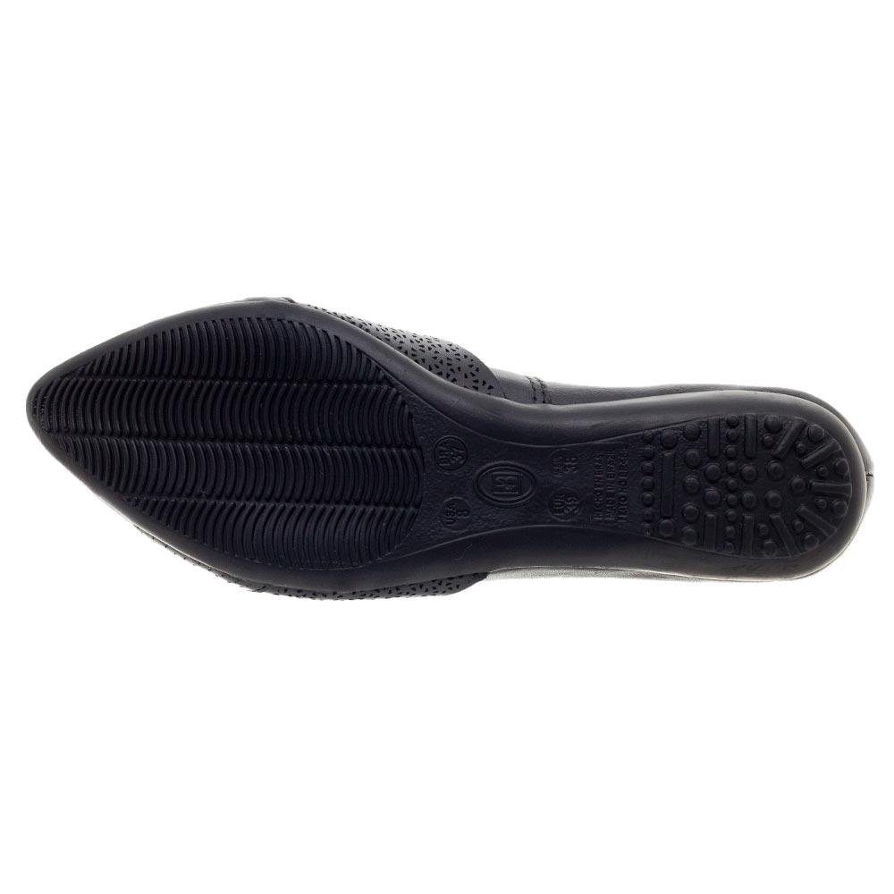 Sapatilha Feminina Bico Fino Bottero 353315 Preto Preto 4