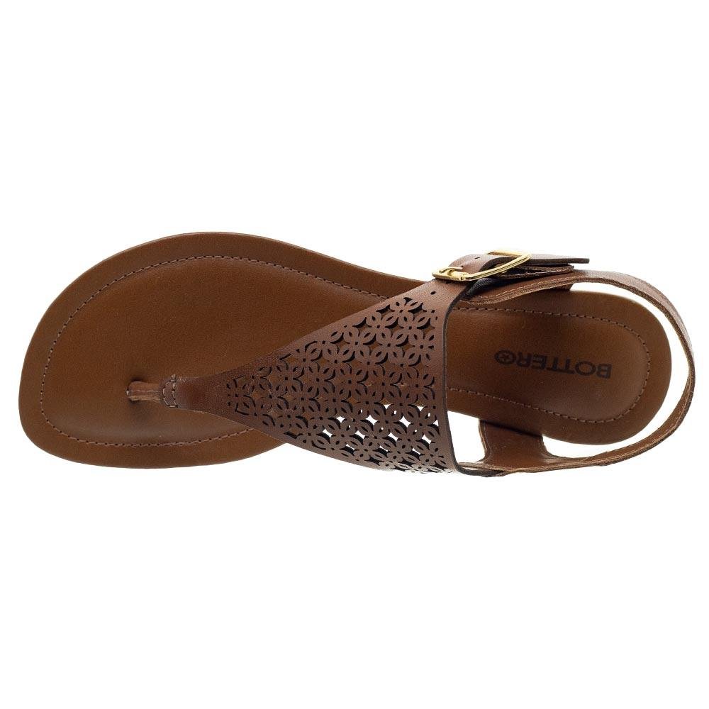 Sandália Rasteira Feminina Bottero 309282 Marrom Marrom 3