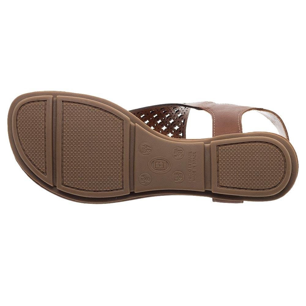 Sandália Rasteira Feminina Bottero 309282 Marrom Marrom 4