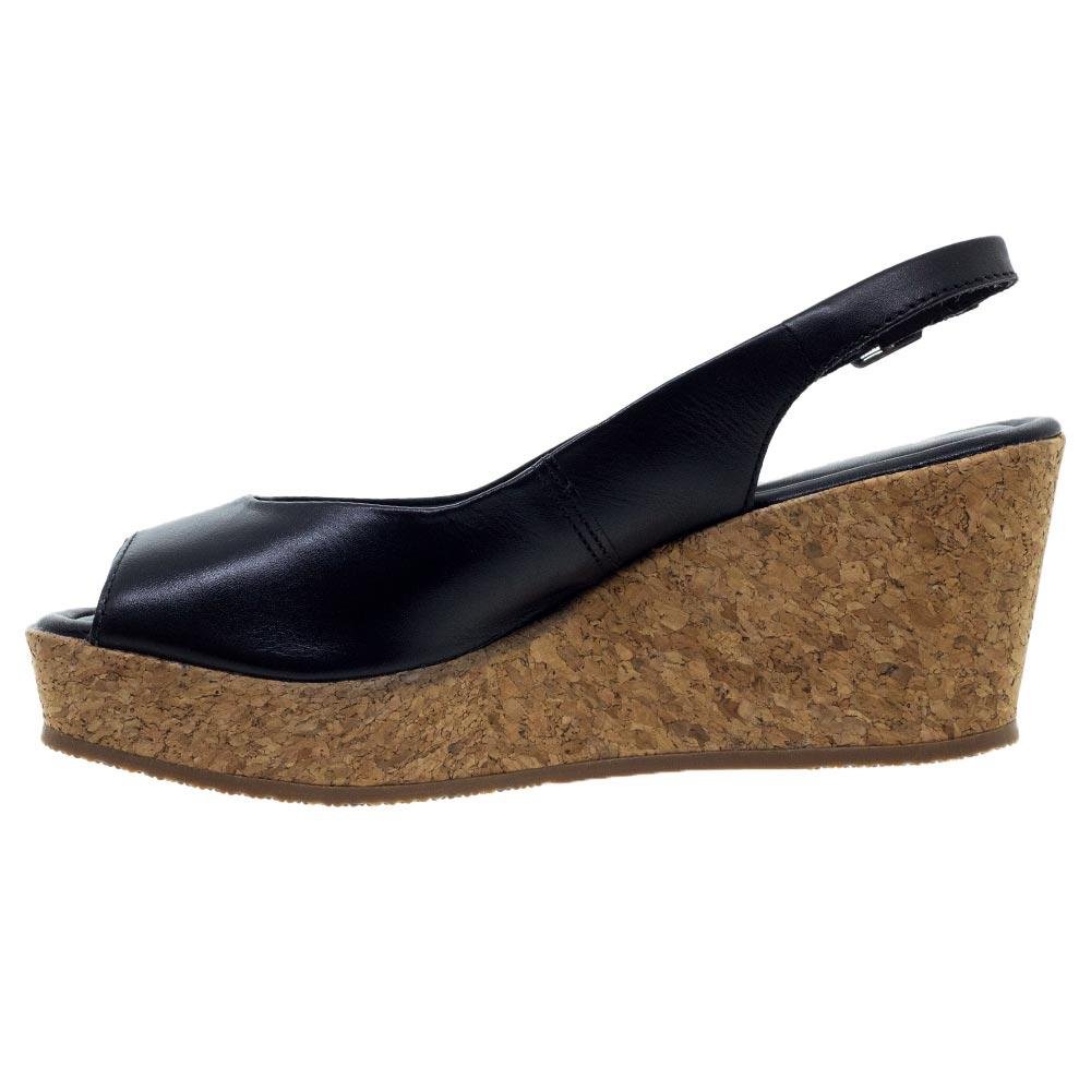 Sandália Anabela Feminina Bottero 365961 Preta Preto 2