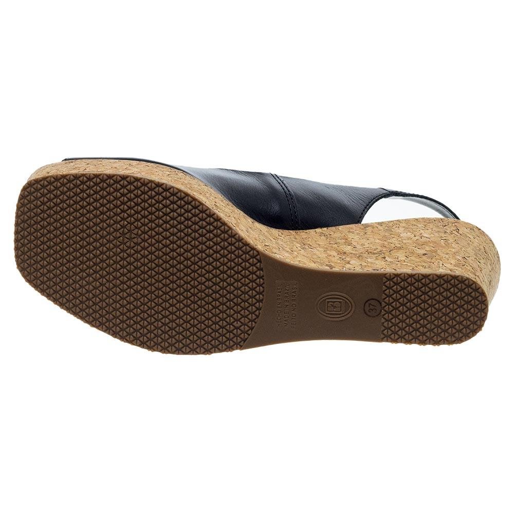 Sandália Anabela Feminina Bottero 365961 Preta Preto 4