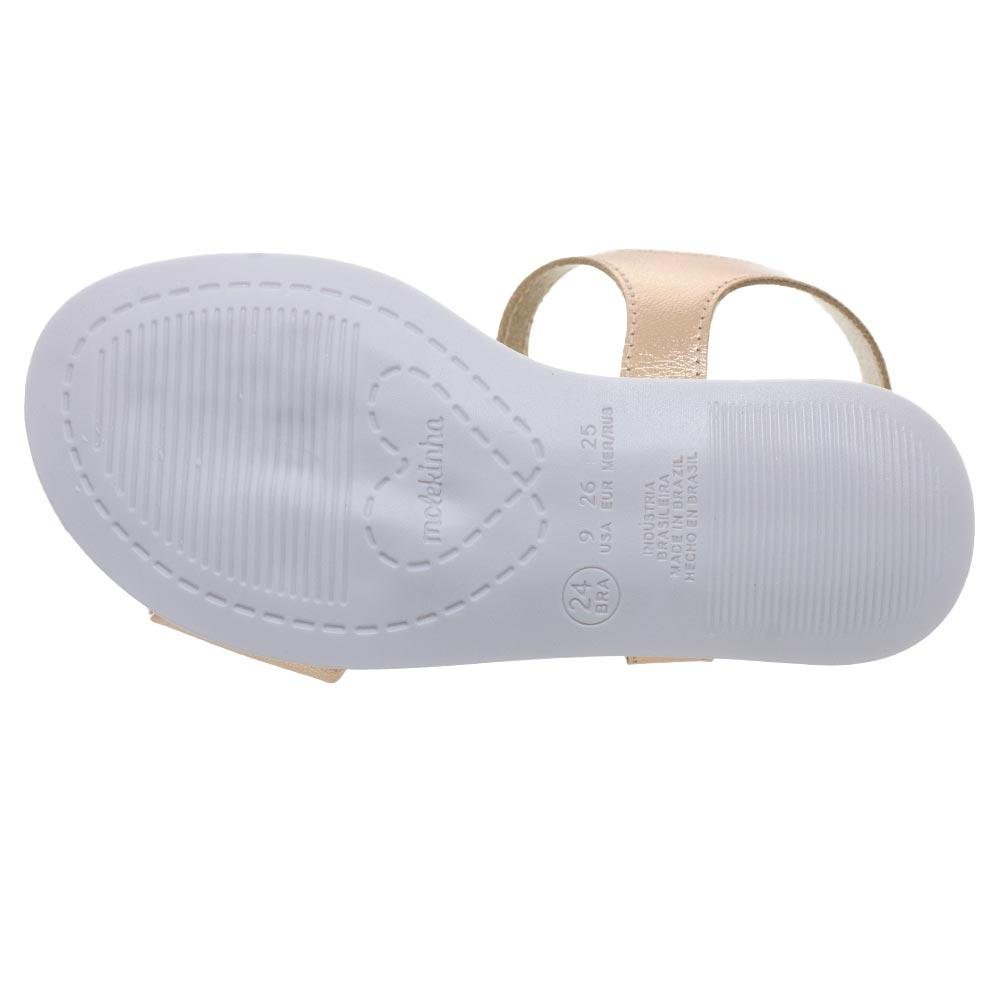 Sandália Infantil Menina Molekinha 2714.419 Dourado Rosa 4