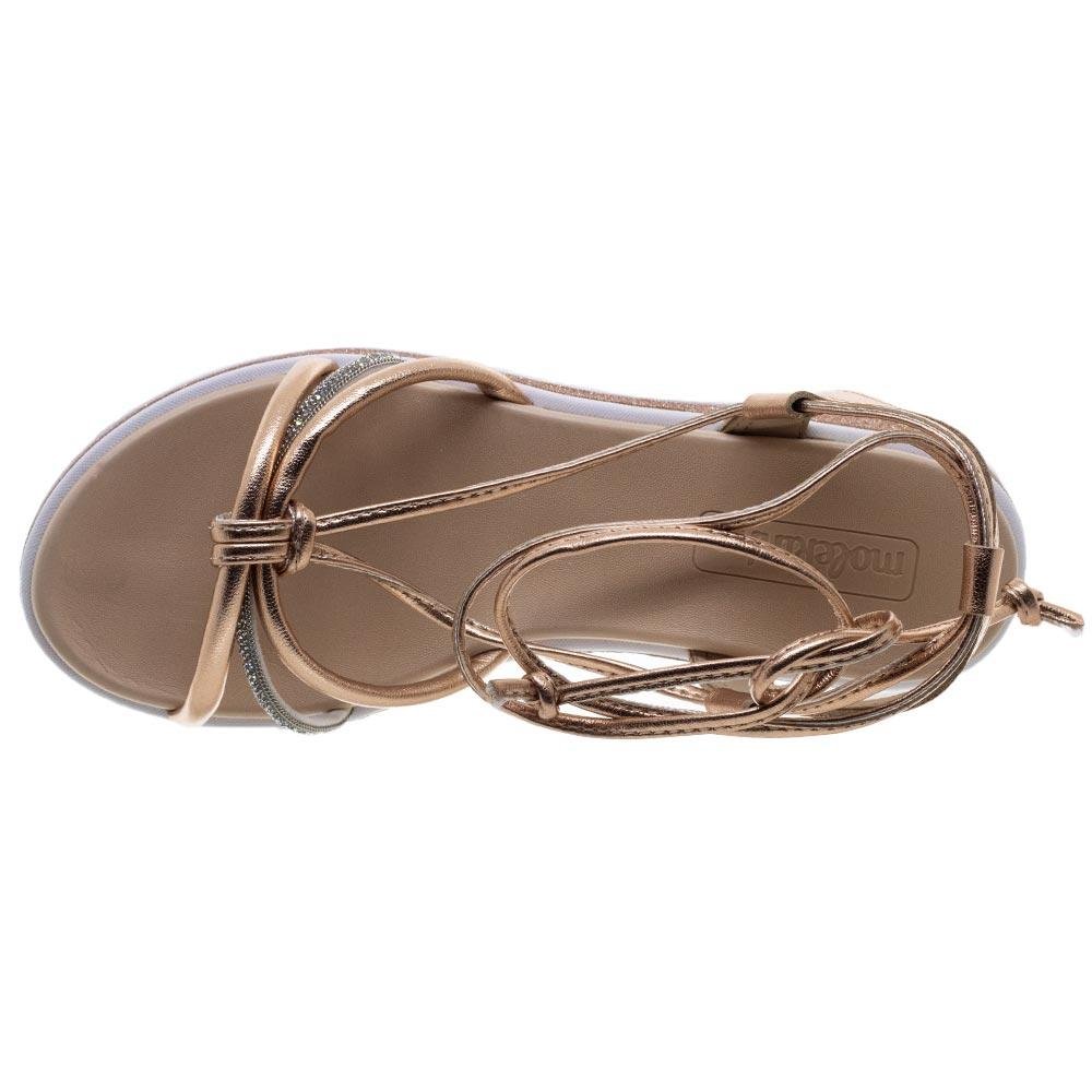 Sandália Infantil Menina Molekinha 2361.204 Dourado Dourado 3