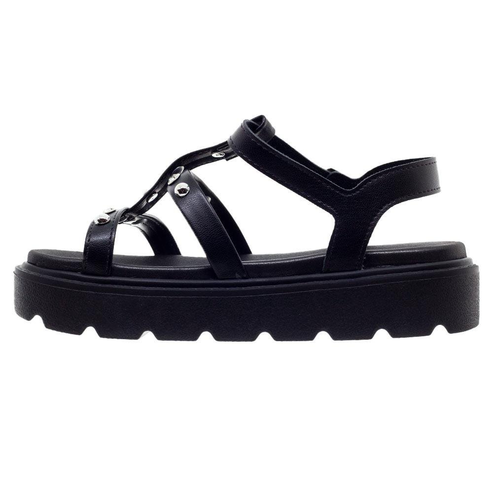 Sandália Infantil Menina Molekinha 2362.103 Preto Preto 2