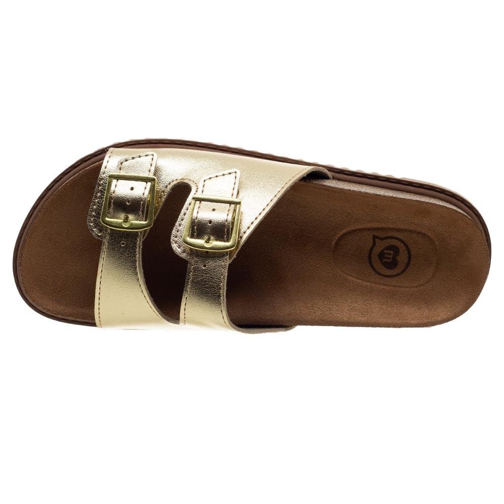 Chinelo Papete Infantil Menina Molekinha 2357.103 Dourado Dourado 3