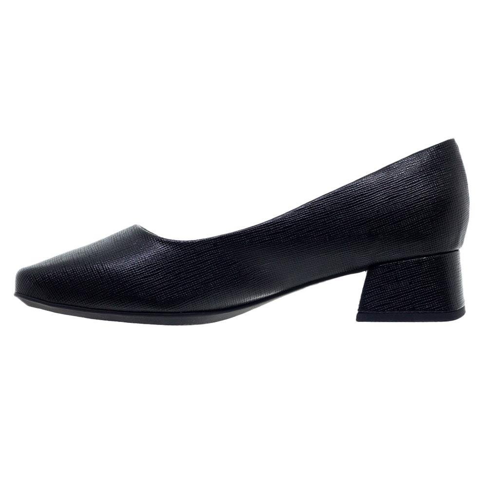 Sapato Feminino Salto Baixo Piccadilly 160055 Preto Preto 2