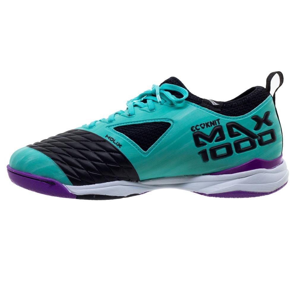 Chuteira Indoor Masculino Futsal Penalty Max 1000 Verde Claro Verde 2