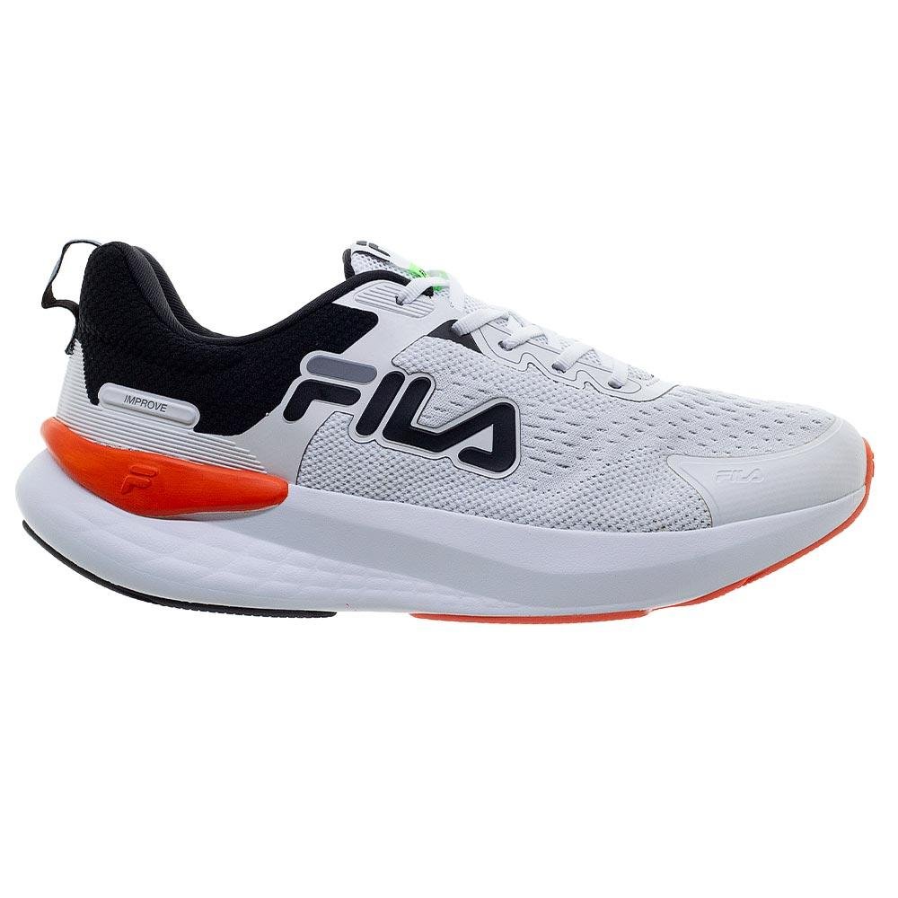 Tênis Casual Masculino Fila Improve Branco Branco 1