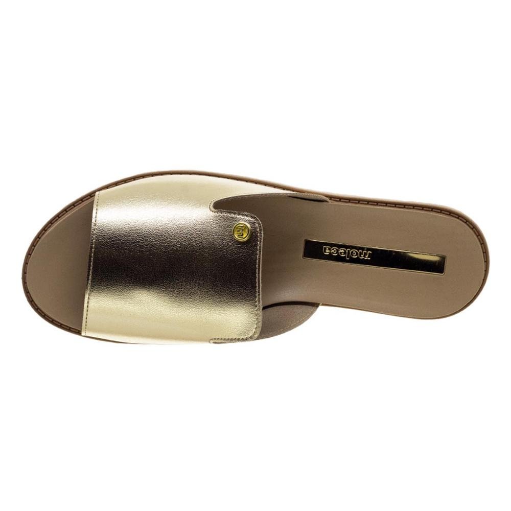 Rasteira Feminina Moleca 5443.202 Dourada Dourado 3