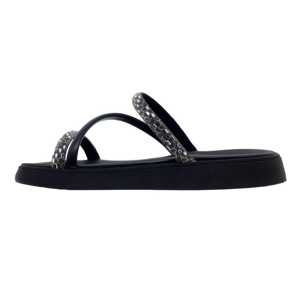Chinelo Papete Feminino Moleca 5469.121 Preto Preto 2