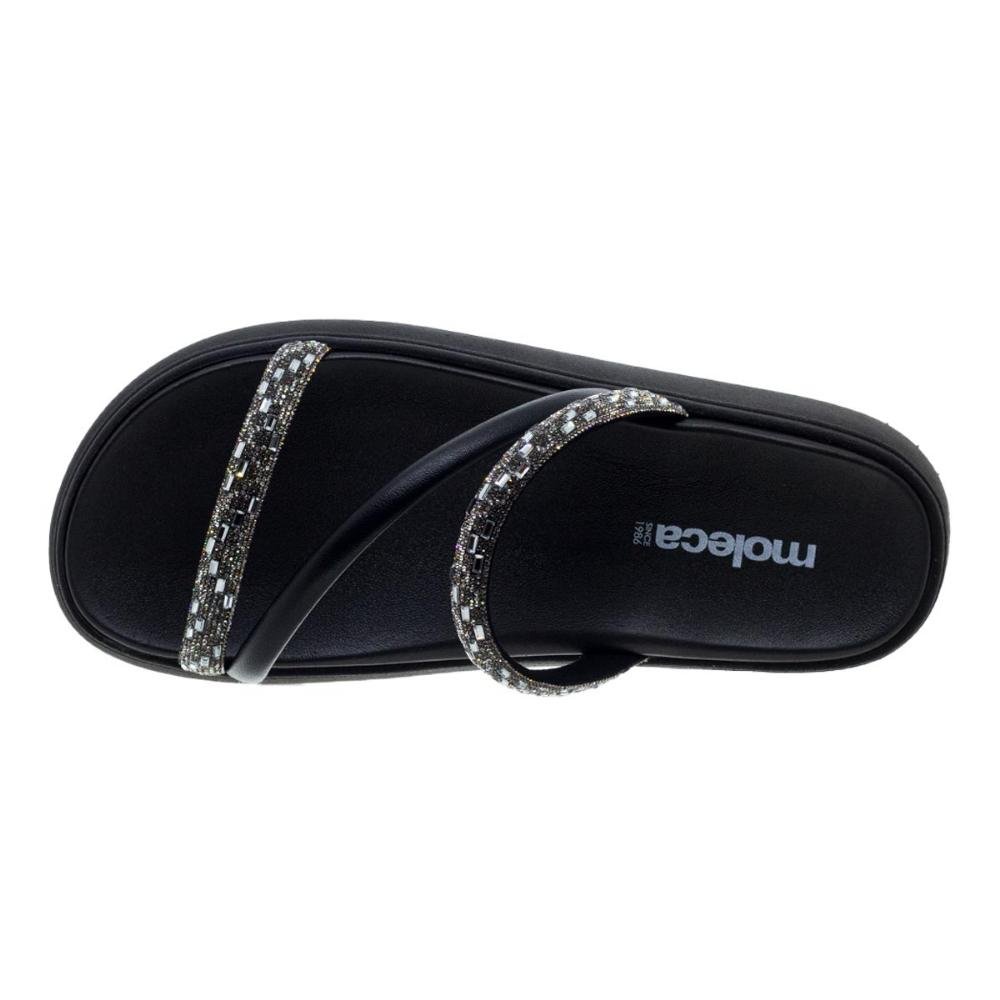 Chinelo Papete Feminino Moleca 5469.121 Preto Preto 3