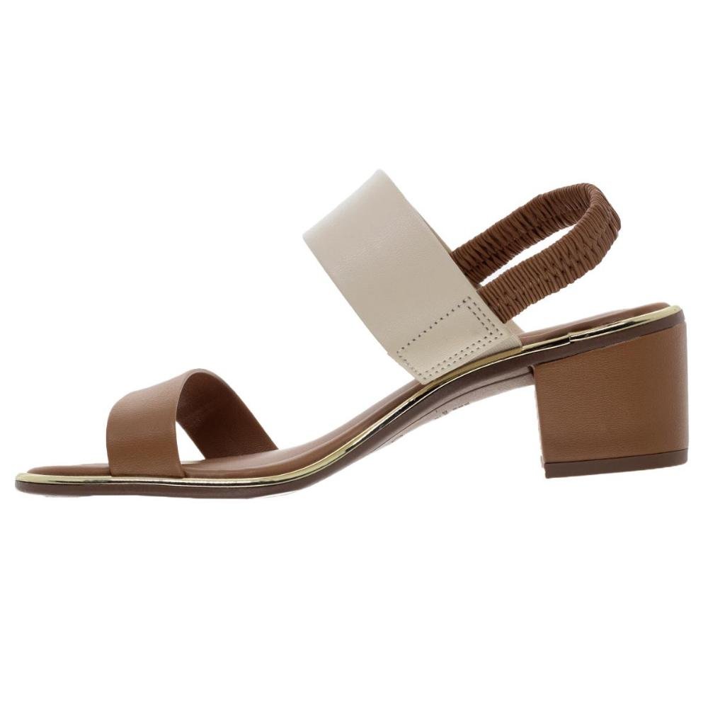 Sandália Salto Médio Beira Rio 8379.221 Nude Bege 2