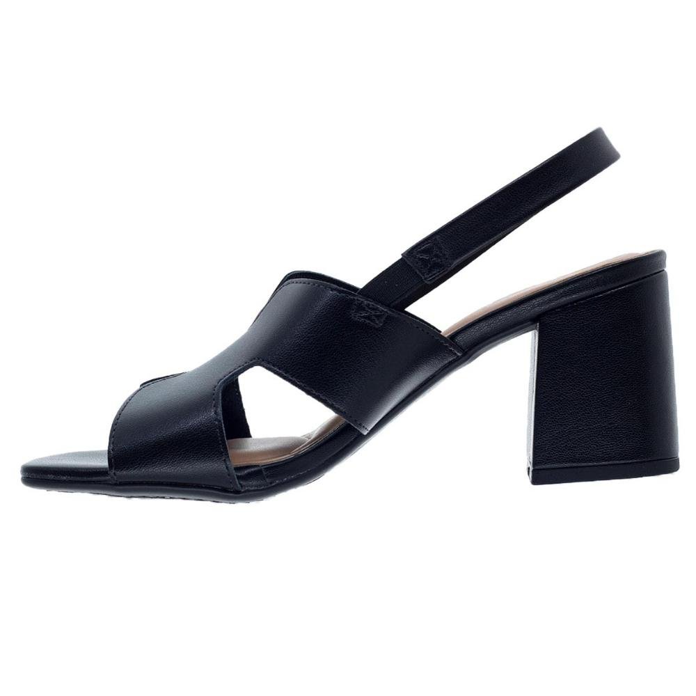 Sandália Salto Médio Beira Rio 8436.231 Preta Preto 2