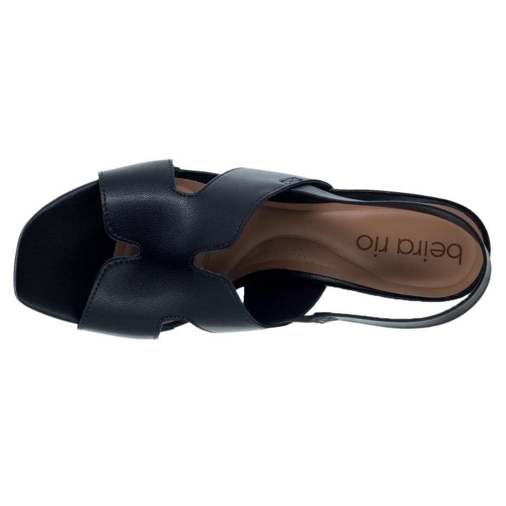 Sandália Salto Médio Beira Rio 8436.231 Preta Preto 3