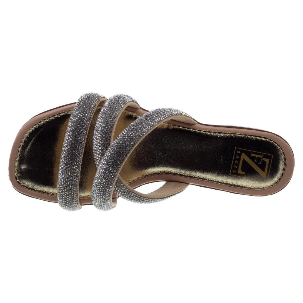 Rasteira Feminina Fashion Fz 02.0525 Dourada Dourado 3