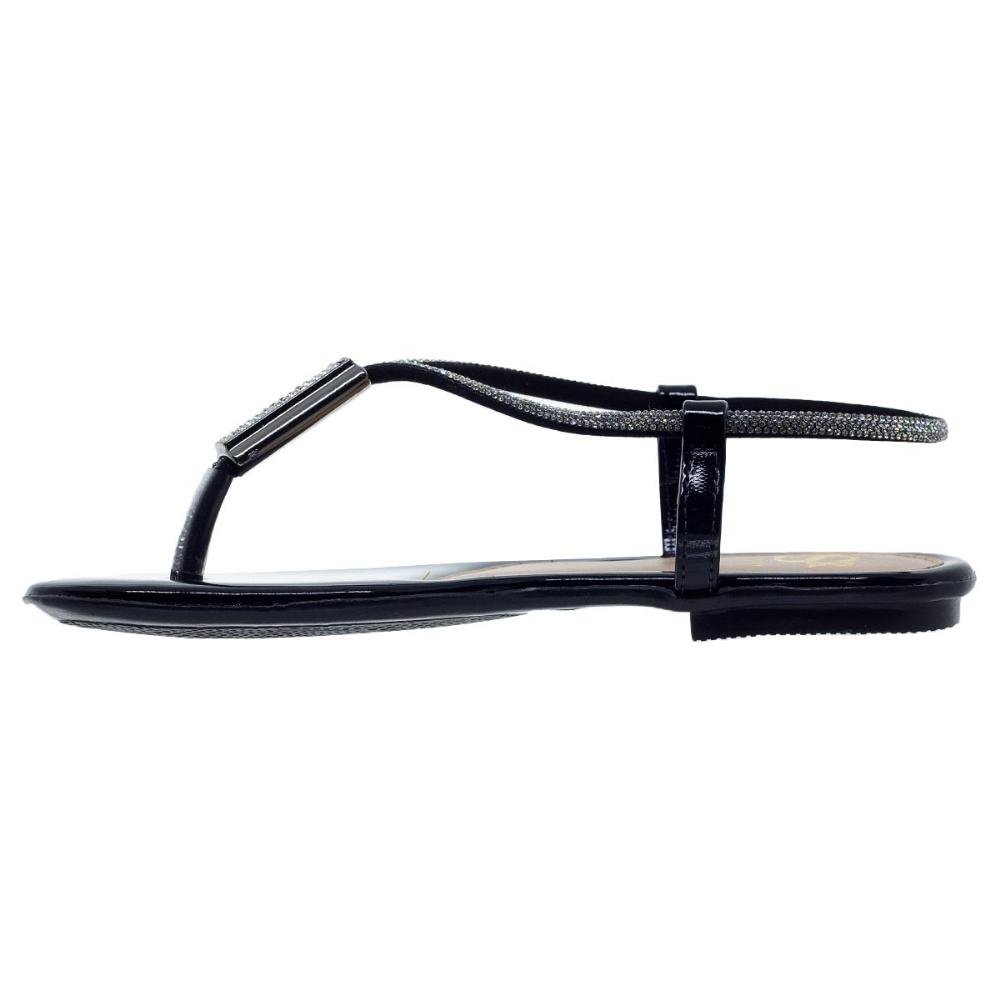 Sandália Rasteira Infantil Menina Fashion Fz 861 Preta Preto 2