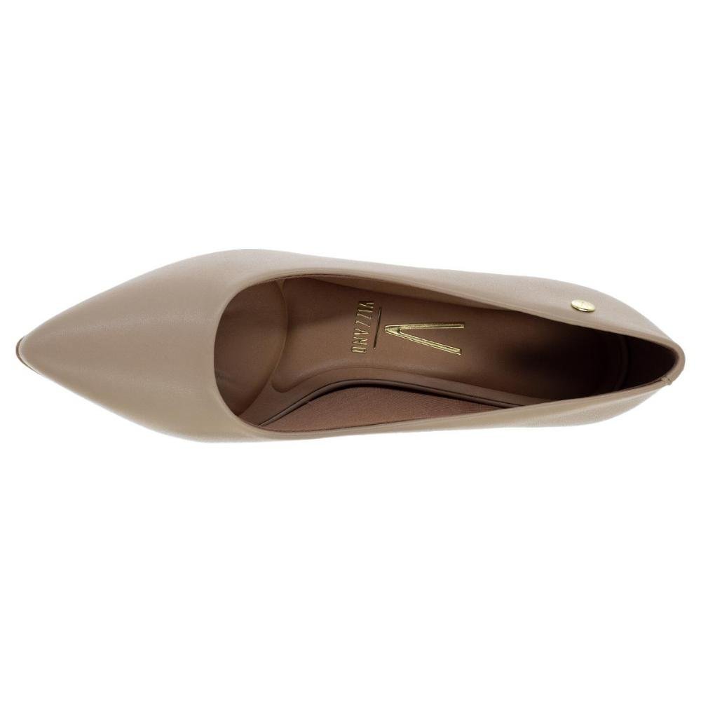 Sapato Salto Médio Feminino Vizzano 1220.315 Bege Bege 3