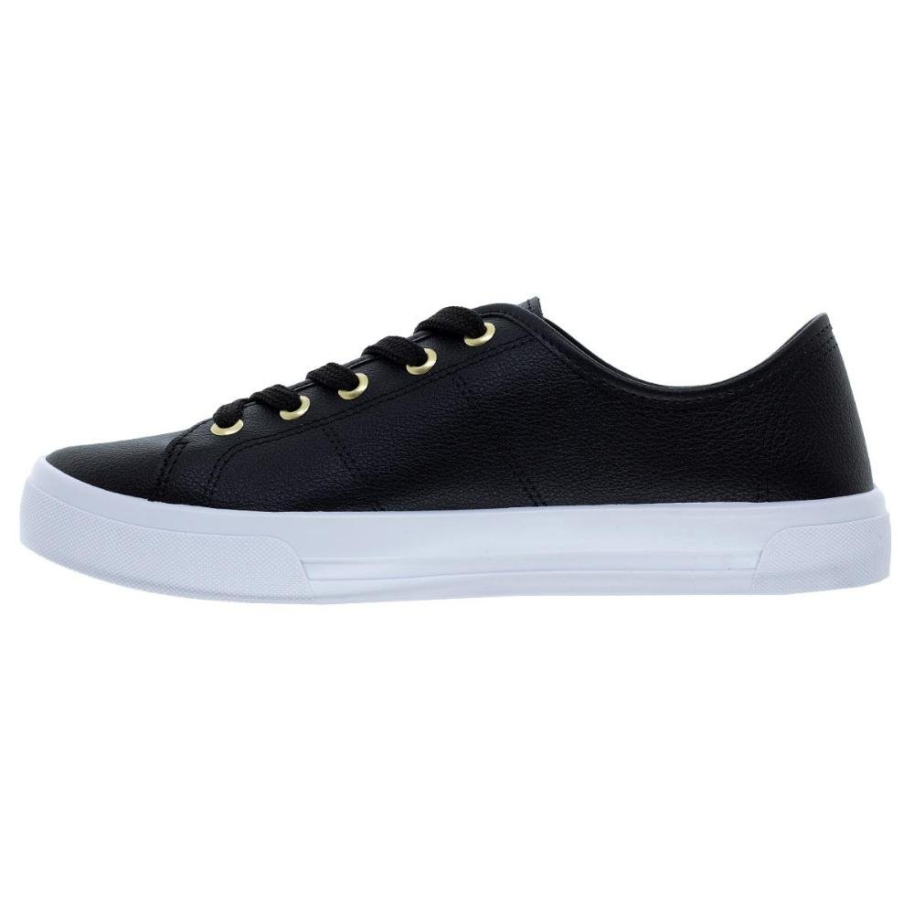 Tenis Casual Feminino Moleca 5667.302 Preto Preto 2