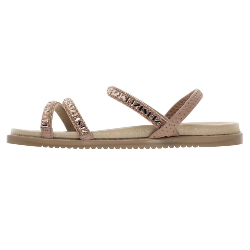 Sandália Rasteira Feminina Moleca 5502.106 Nude Bege 2