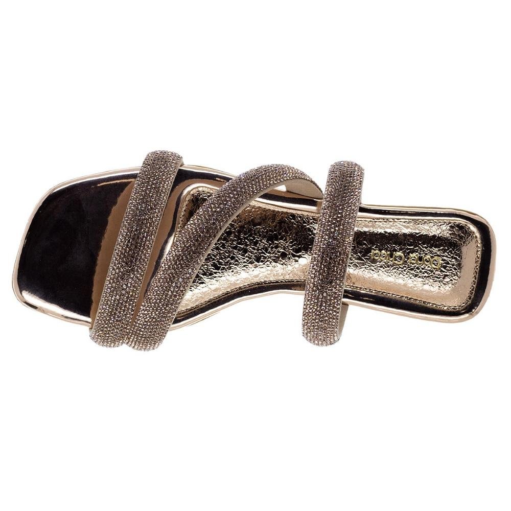 Rasteira Feminina Dona Chica G04-018 Bronze Dourado 3