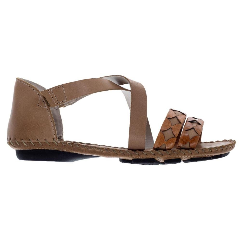 Sandália Rasteira Andacco Valira 12380 Couro Nude Marrom 1