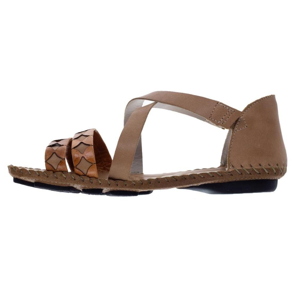 Sandália Rasteira Andacco Valira 12380 Couro Nude Marrom 2