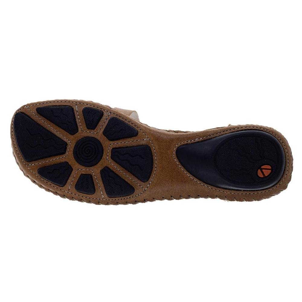 Sandália Rasteira Andacco Valira 12380 Couro Nude Marrom 4