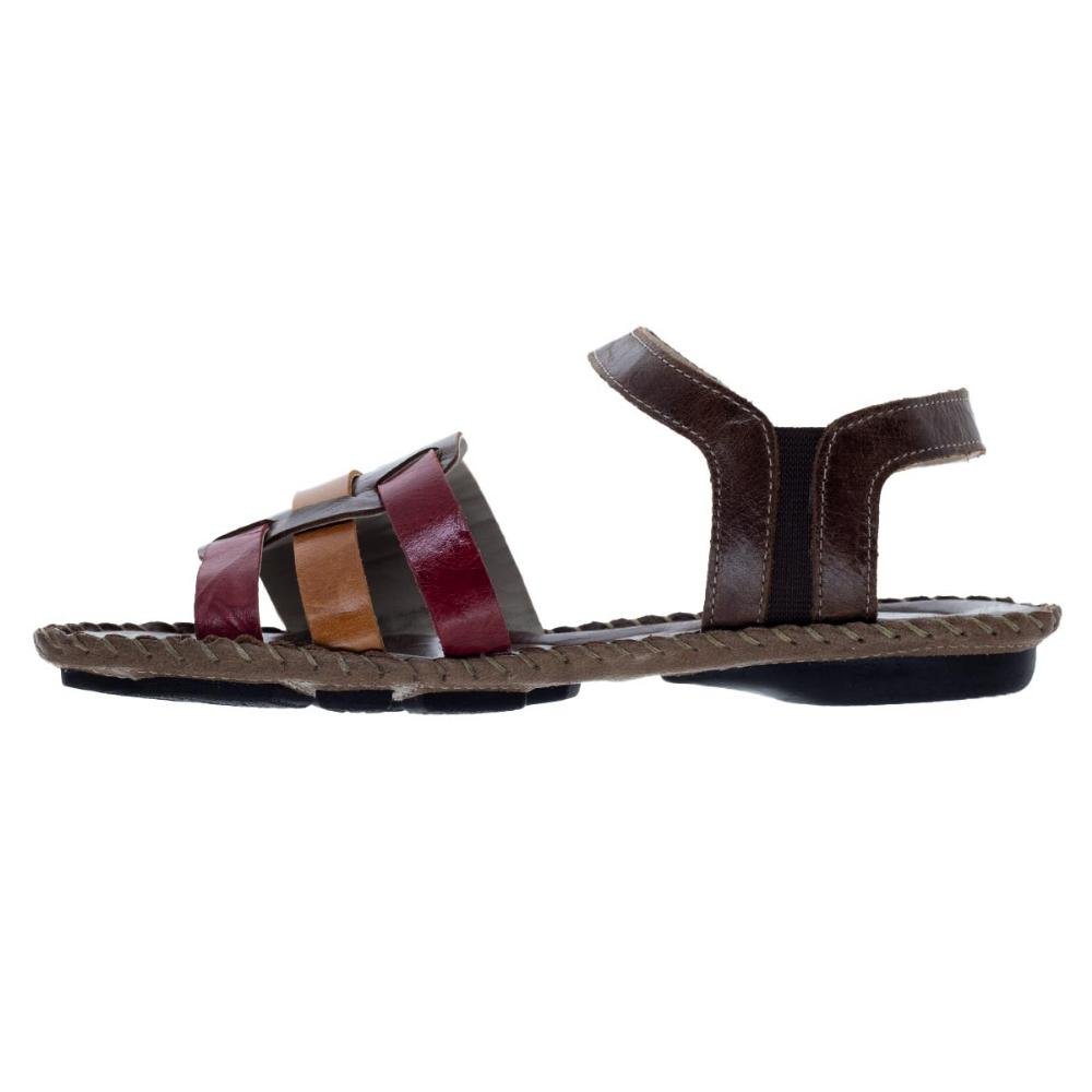 Sandália Rasteira Andacco Jade 12379 Couro Marrom Marrom 2