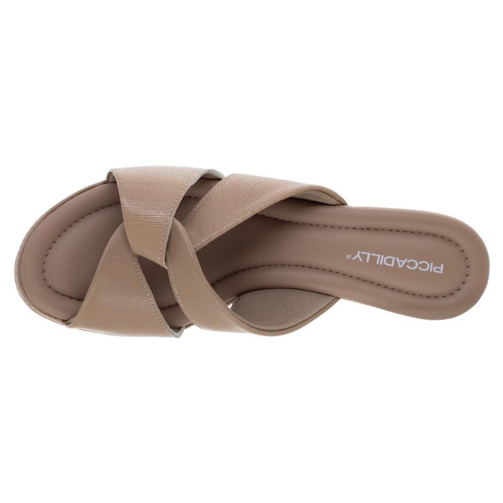 Tamanco Feminino Piccadilly 408224 Nude Bege 3