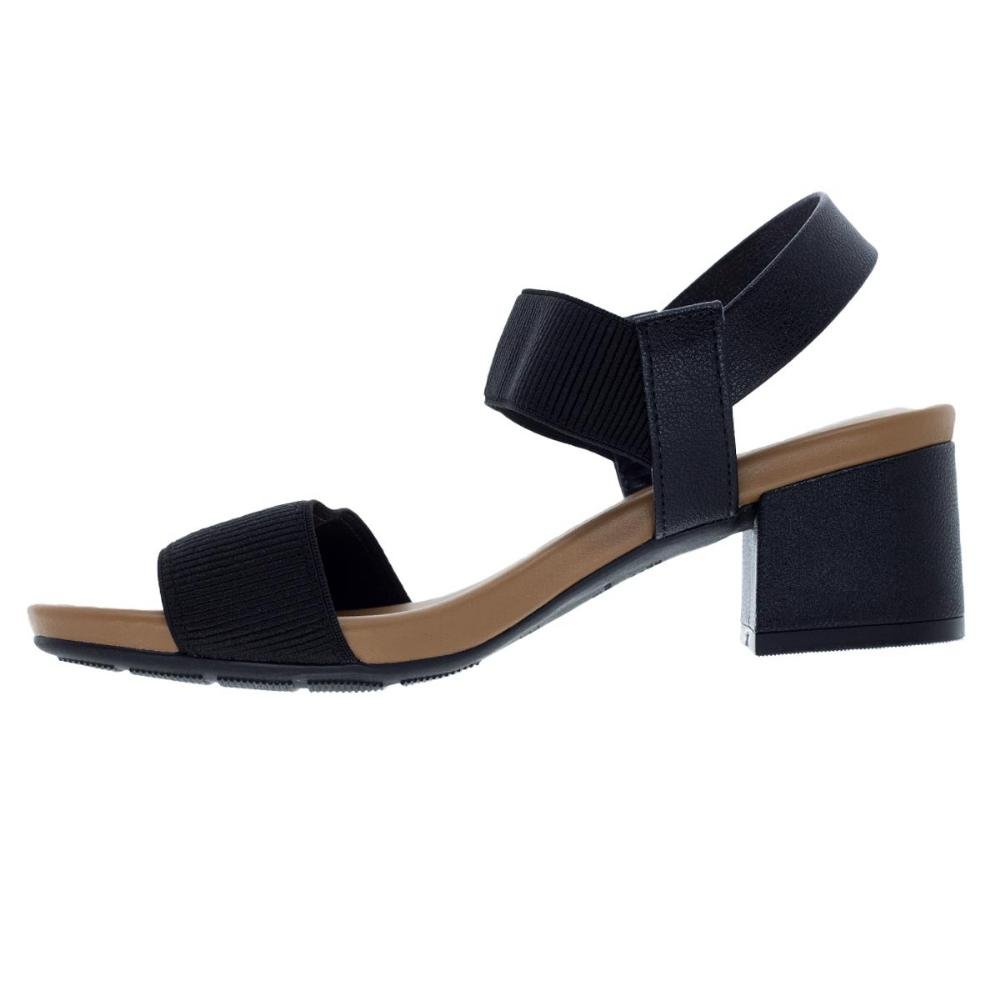 Sandália Salto Baixo Feminina Modare 7187.100 Preta Preto 2