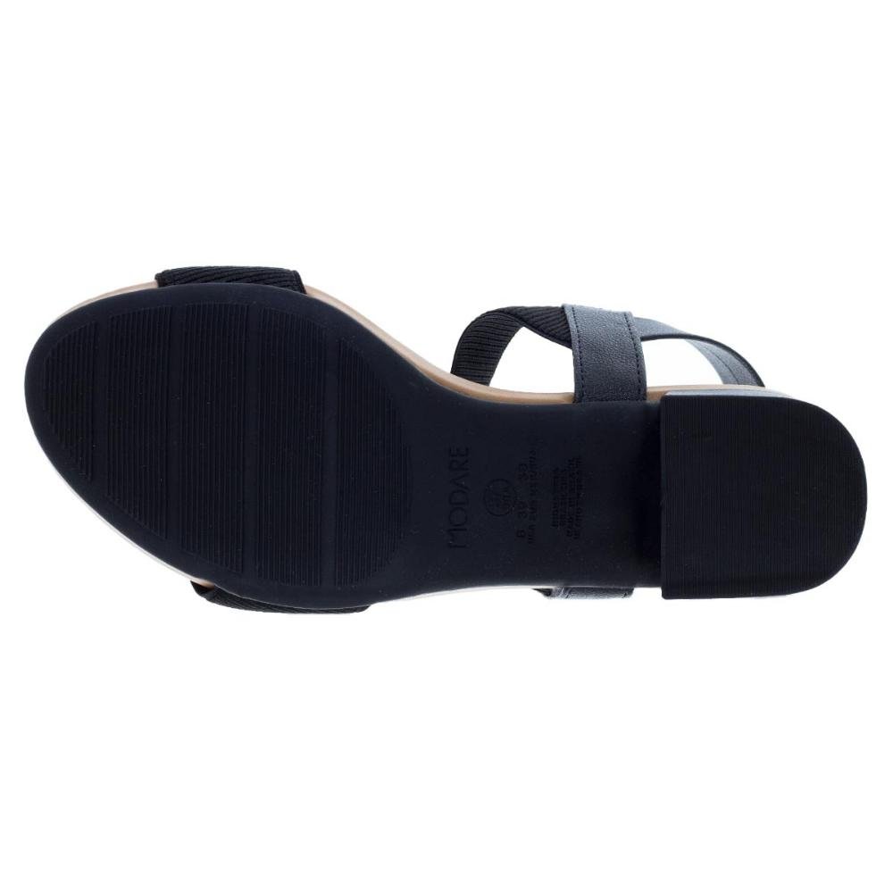 Sandália Salto Baixo Feminina Modare 7187.100 Preta Preto 4