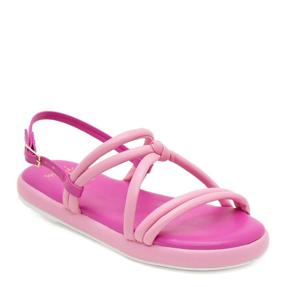 Sandália Rasteira Infantil Menina 9135.51434 Rosa