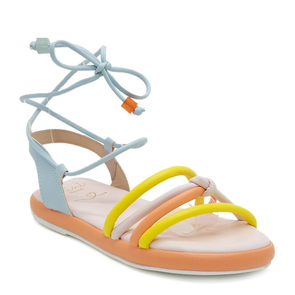 Sandália Rasteira Infantil Menina Mini Sua Cia 9135.51431 Laranja Laranja 1